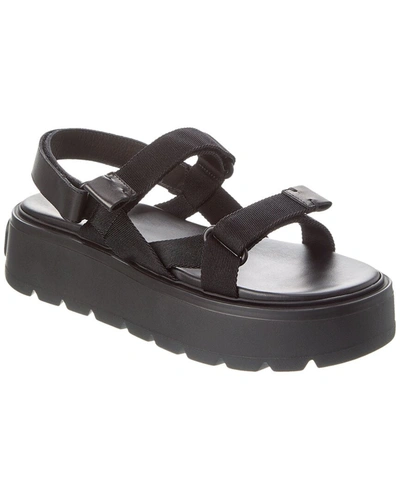Valentino Garavani Valentino Leather Platform Sandal In Black