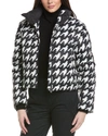 Perfect Moment Nevada Duvet Ii Quilted Houndstooth Down Ski Jacket In Multi