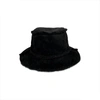 HAT ATTACK FAUX SHEARLING BUCKET HAT IN BLACK