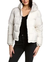 Moncler Ebre Logo-patch Padded Jacket In White