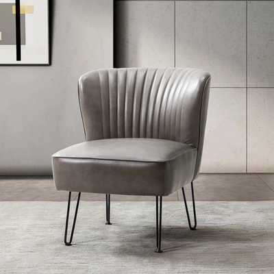 Simplie Fun Eustacio Side Chair-grey In Gray