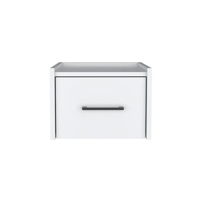 Simplie Fun Floating Nightstand Calion In White