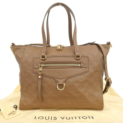 Pre-owned Louis Vuitton Lumineuse Leather Tote Bag () In Brown