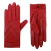 Isotoner Women's Chevron Shortie Gloves In Chili Peper In Multi