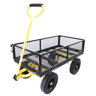 Simplie Fun Solid Wheels Tools Cart Wagon Cart Garden Cart Trucks Make It Easier To Transport Firewood