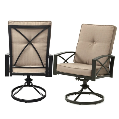Simplie Fun Outdoor Swivel Chairs