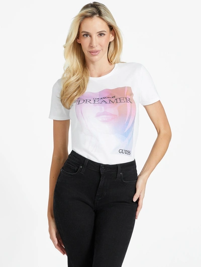 Guess Factory Eco Dreamer Tee In White