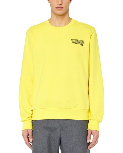 Diesel Ginn Sweatshirt In Yellow