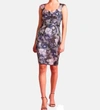 Byron Lars Cha Cha Midi Dress In Sapphire Metallic In Multi