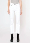 Noend Farrah Kick Flare In White In White