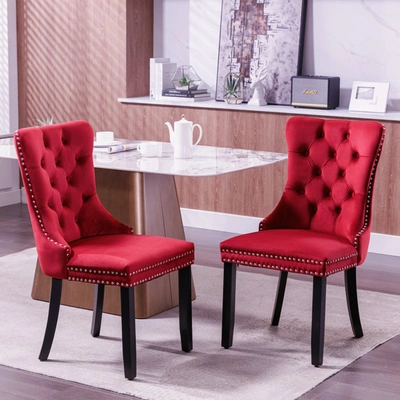 Simplie Fun Classic Velvet Dining Chairs