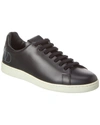 Valentino Leather Sneaker In Black
