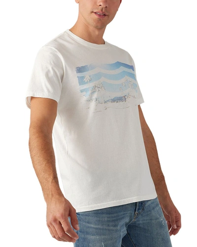 Sol Angeles Riviera Waves Crew T-shirt In White