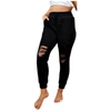 White Birch Distressed Pant In Black In Black
