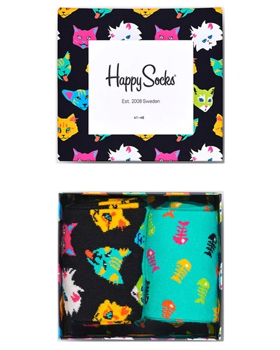 Happy Socks Cat Gift Box In Multi