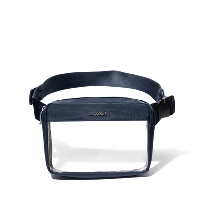 Baggallini Clear Stadium Belt Bag Sling In Blue