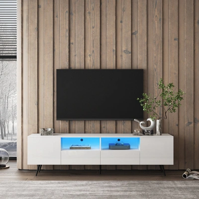 Simplie Fun Modern White Tv Stand