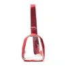 Baggallini Clear Stadium Mini Sling In Red
