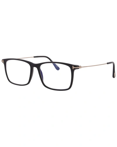 Tom Ford Men's Blue Block 56mm Optical Frames In Black