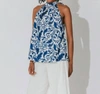 Cleobella Ryla Top In Azulejo In Blue