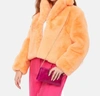 Furious Fur Martha Jacket In Sherbet In Pink