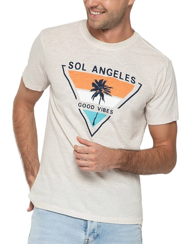 Sol Angeles Good Vibes Crew T-shirt In White