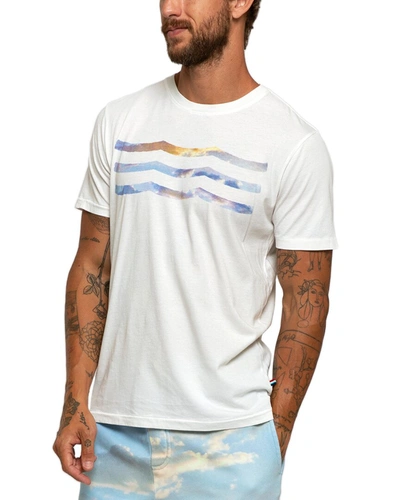 Sol Angeles Golden Hour Waves Crew T-shirt In White