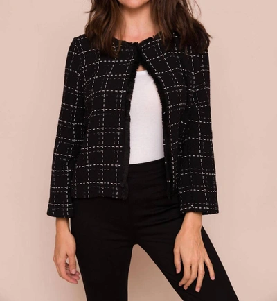 Suzy D Women's Glenice Chanel Inspired Short Jacket In Black