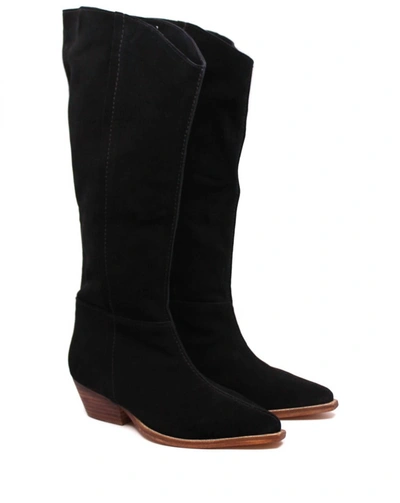 FREE PEOPLE SWAY LOW SLOUCH BOOT IN BLACK