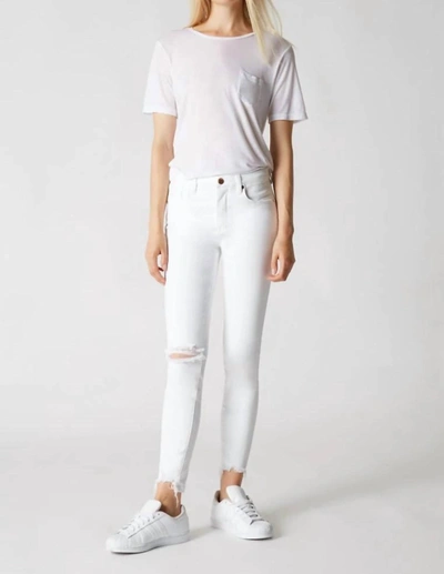 Blanknyc Skinny Ripped Knee Jean In White