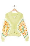 ELECTRIC & ROSE ROUX TIE DYE BURST PULLOVER SWEATER