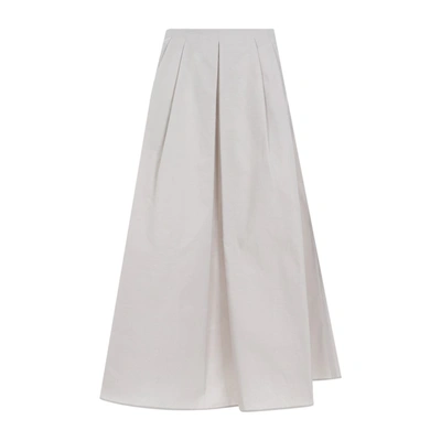 's Max Mara Pleated Long Skirt In Nude & Neutrals