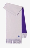 Burberry Equestrian Knight Cashmere Scarf In Pink