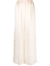 Forte Forte Micro Damier Flared Trousers In White