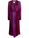 Forte Forte Gradient-effect Silk Dress In Purple