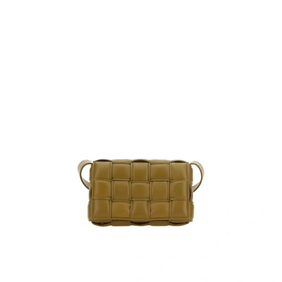 Bottega Veneta Intreccio Leather Shoulder Bag In Brown