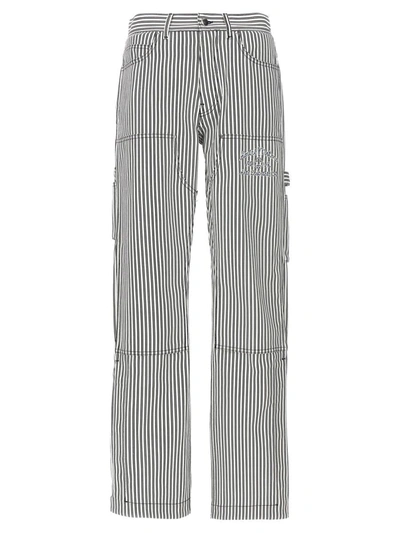 Amiri 'motors Carpenter' Pants In White/black