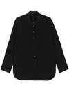 Joseph Perle Fluid Twill Wool Shirt In Black