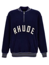 RHUDE RHUDE 'QUARTER ZIP VARSITY' SWEATSHIRT