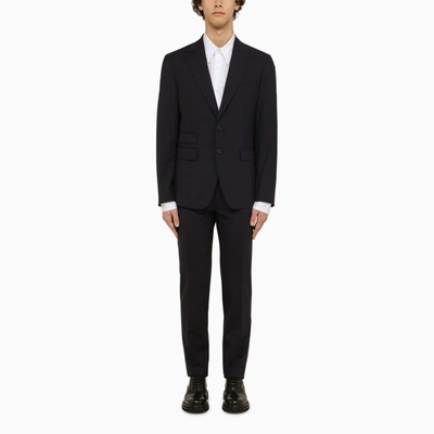 Dsquared2 Navy Single Breasted Wool Suit In Blue