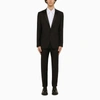 DSQUARED2 DSQUARED2 BLACK SINGLE-BREASTED WOOL SUIT