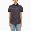 ETRO ETRO | BLUE SHORT SLEEVED POLO WITH PAISLEY PRINT