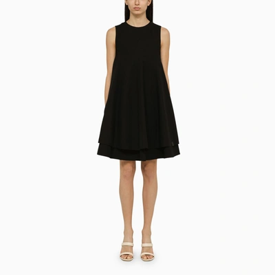 Loewe Double-layer Sleeveless Dress In Black
