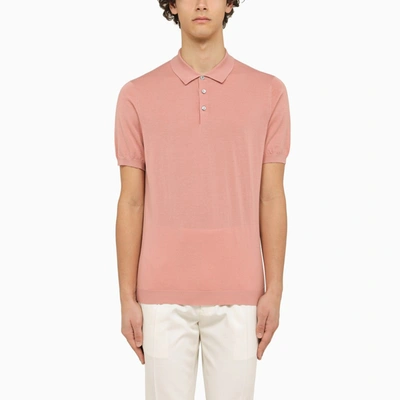 Drumohr Pink Short Sleeved Polo
