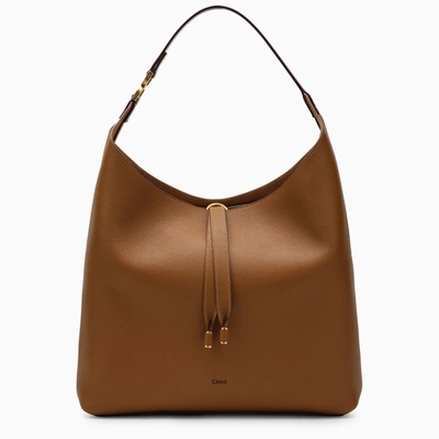 Chloé Mercie Brown Leather Hobo Bag