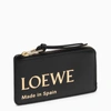 LOEWE BLACK LEATHER COIN PURSE WITH LOGO
