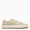 VALENTINO GARAVANI TRAINER LOW-TOP TOTALOOP TOILE ICONOGRAPHE BEIGE/IVORY