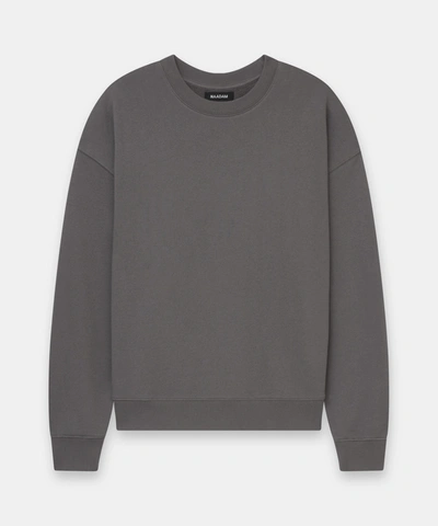 Naadam Unisex French Terry Crew Sweatshirt In Steel Gray