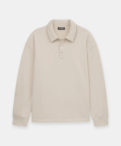 Naadam Unisex French Terry Polo In Ecru