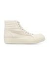 Rick Owens Drkshdw High Top Lace In Milk